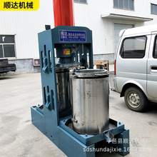 大型立式液压榨油机 核桃油棕果压榨油设备 温控液压榨油机