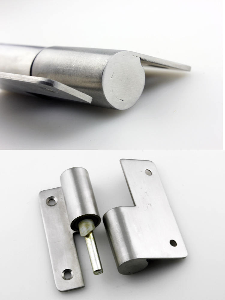 卫生间隔断配件 304不锈钢隔断门自闭合页 厕所门铰链 平门/叠门