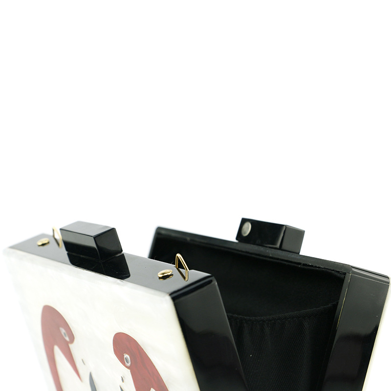 供应双鸟包亚克力包火烈鸟包手拿包晚宴包diy晚装包