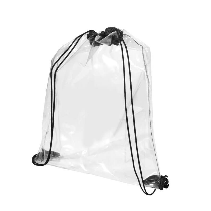 跨境定制透明塑料束口袋pvc便携抽绳背包袋防水收纳袋可加印