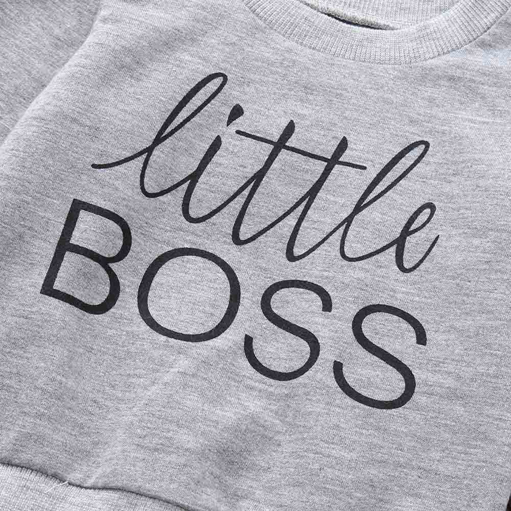 ins跨境欧美新品男童卫衣 字母boss春秋卫衣涂鸦卫衣男宝宝上衣