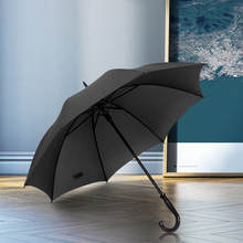 8骨弯柄商务直杆礼品雨伞超强防水高密度碰击布广告高尔夫太阳伞