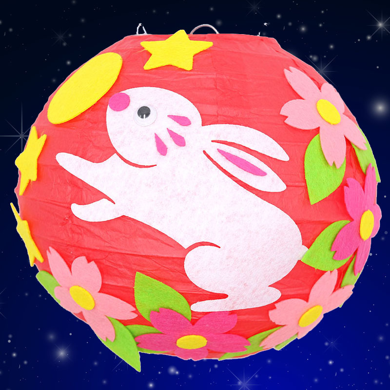 春节灯笼diy挂饰装饰幼儿园儿童元旦手工制作材料包立体粘贴画