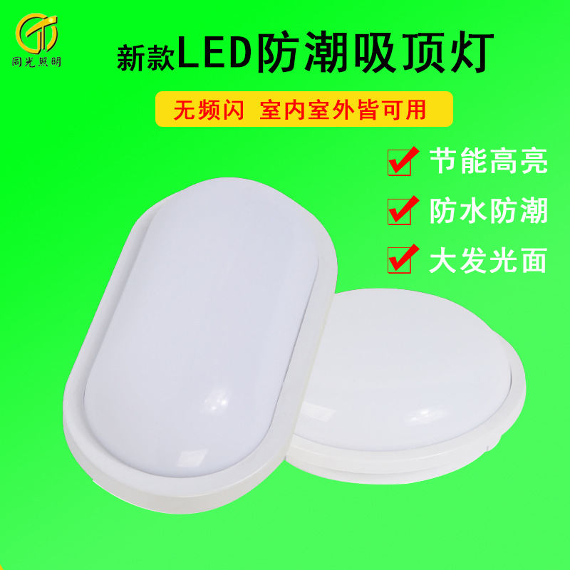 led高亮吸顶灯防潮防水防虫家用防潮灯浴室专用宽压无频闪更护眼