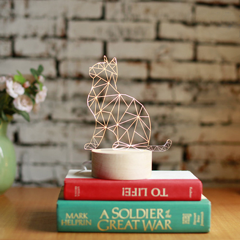 3D Cat Night Light - Lower Your Head