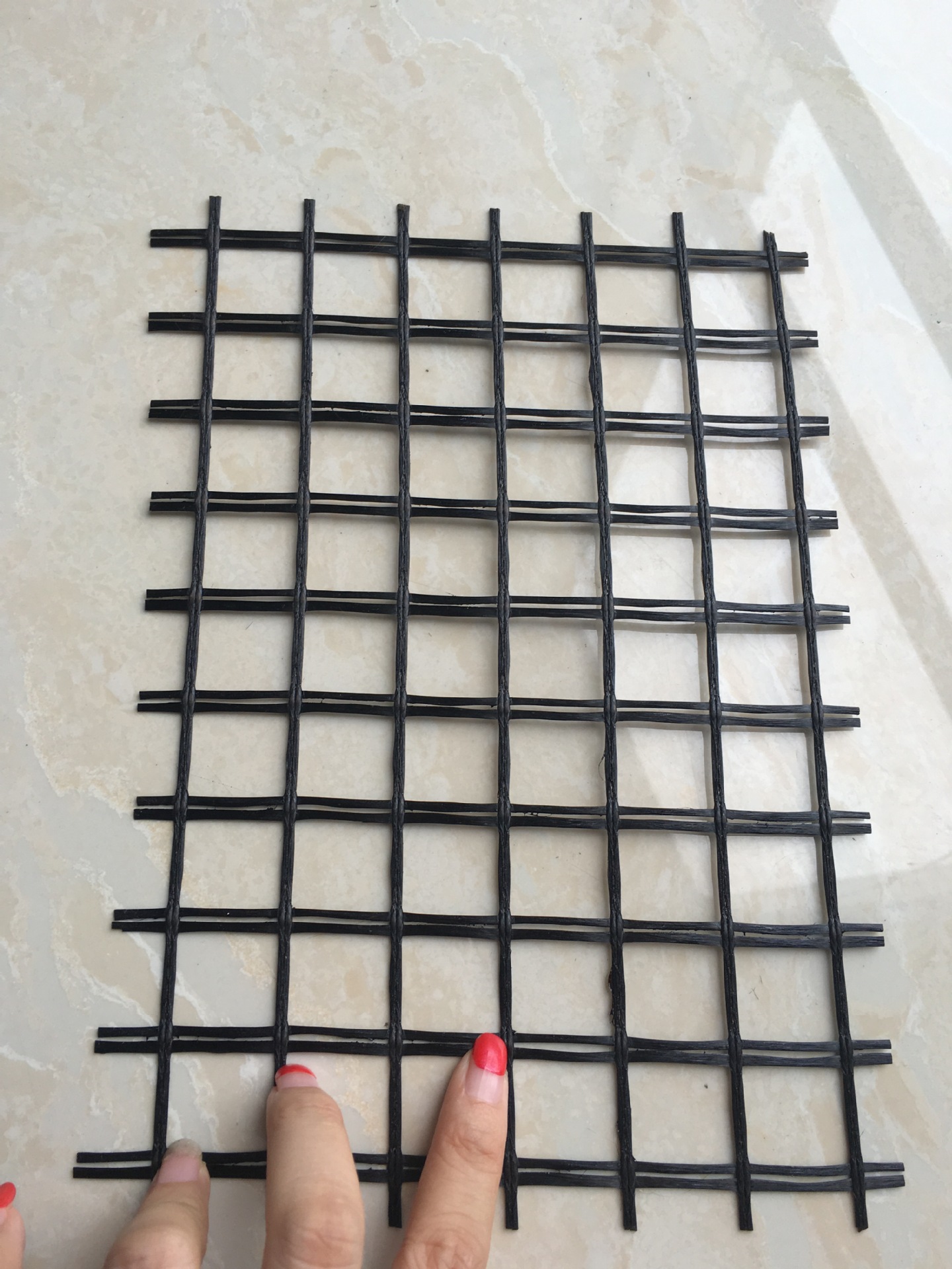 广东现货玻璃纤维土工格栅自粘式小网格玻纤格栅双向土工格栅