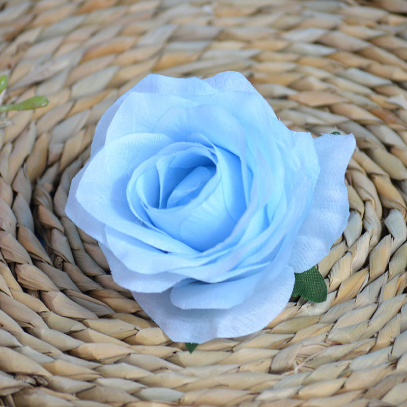 特价仿真花玫瑰花头婚庆车花墙影楼摄影道具装饰人造花朵外贸花头