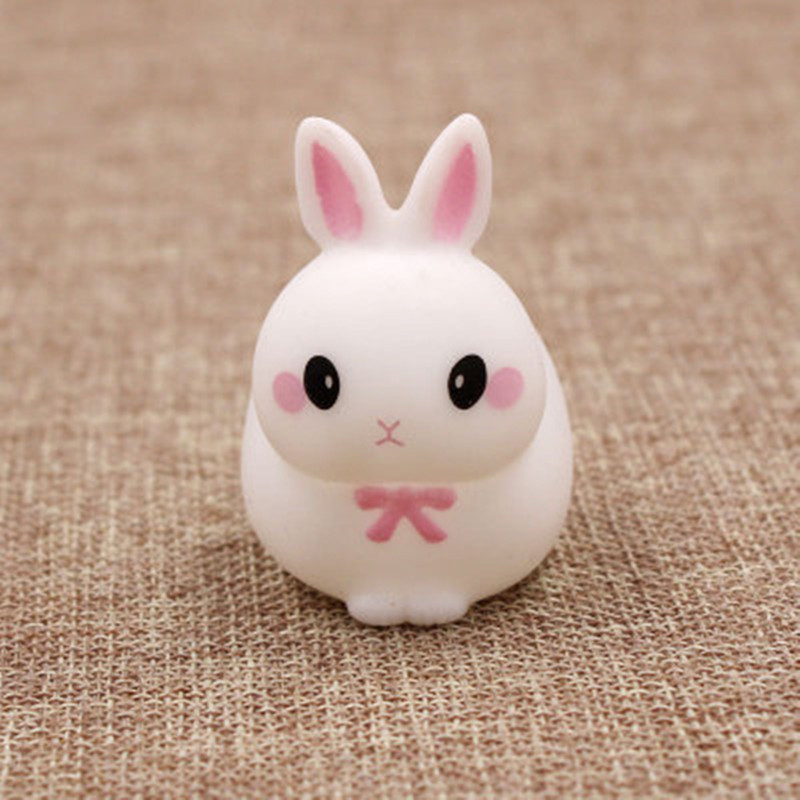 新款卡通兔子捏&捏乐搪胶公仔捏会叫儿童戏水玩具减圧整人发泄球