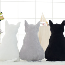 创意猫咪大抱枕猫咪公仔毛绒玩具挂件靠垫玩偶礼物背影猫抱枕