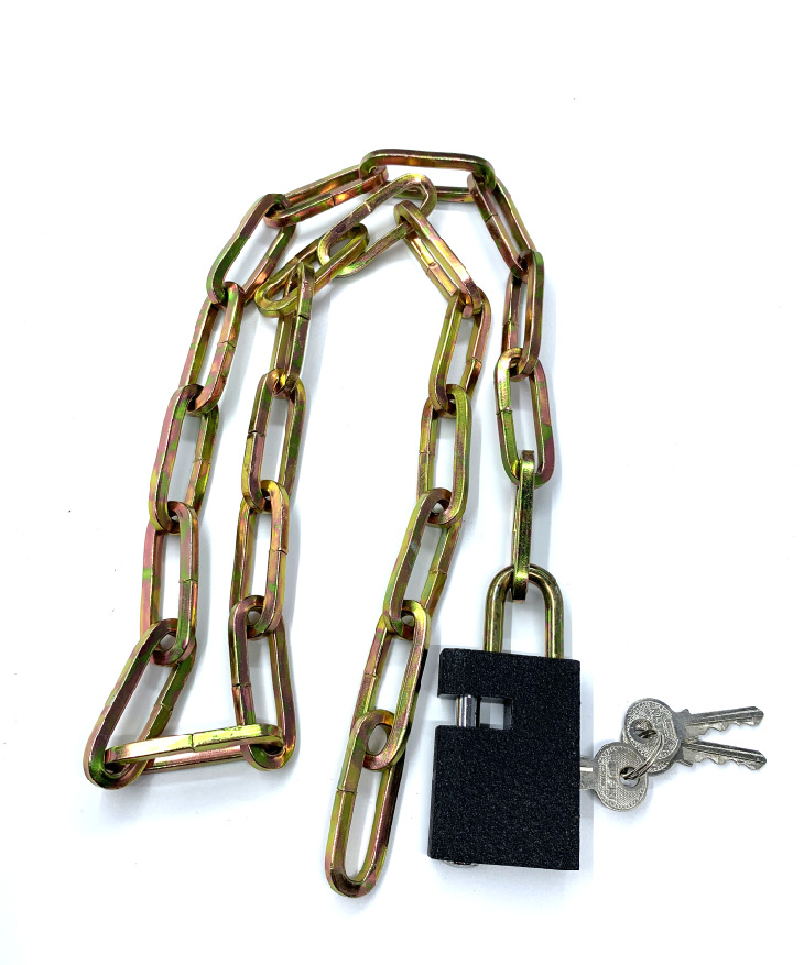 货源供应链子锁大门仓库摩托车自行车多用途防盗链条锁防撬链子锁