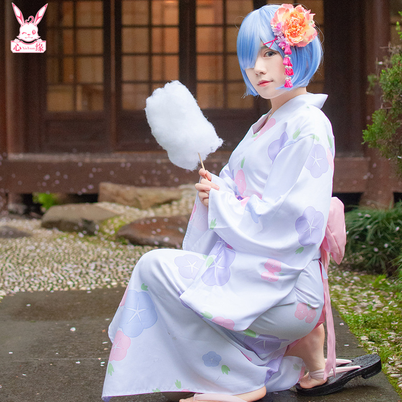 现货从零开始的异世界雷姆拉姆睡衣蕾姆co和服浴衣cosplay