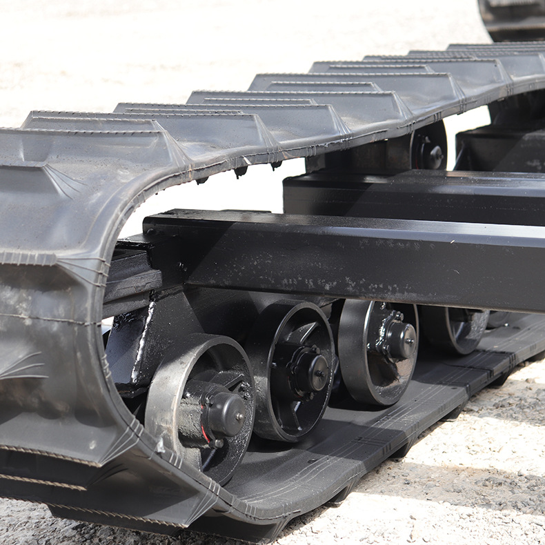 供应橡胶履带底盘(液压马达驱动)工程机械农用机械配件履带底盘