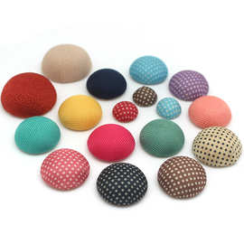 韩版发饰服饰配件 爆款平底蘑菇型包布扣 量大优惠