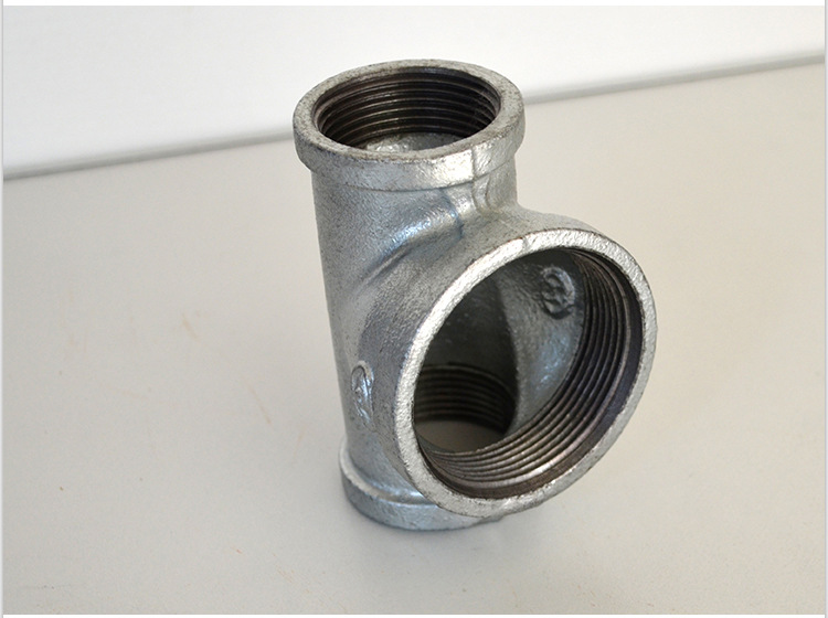 热镀变径中大三通 消防玛钢配件 水暖工程管件