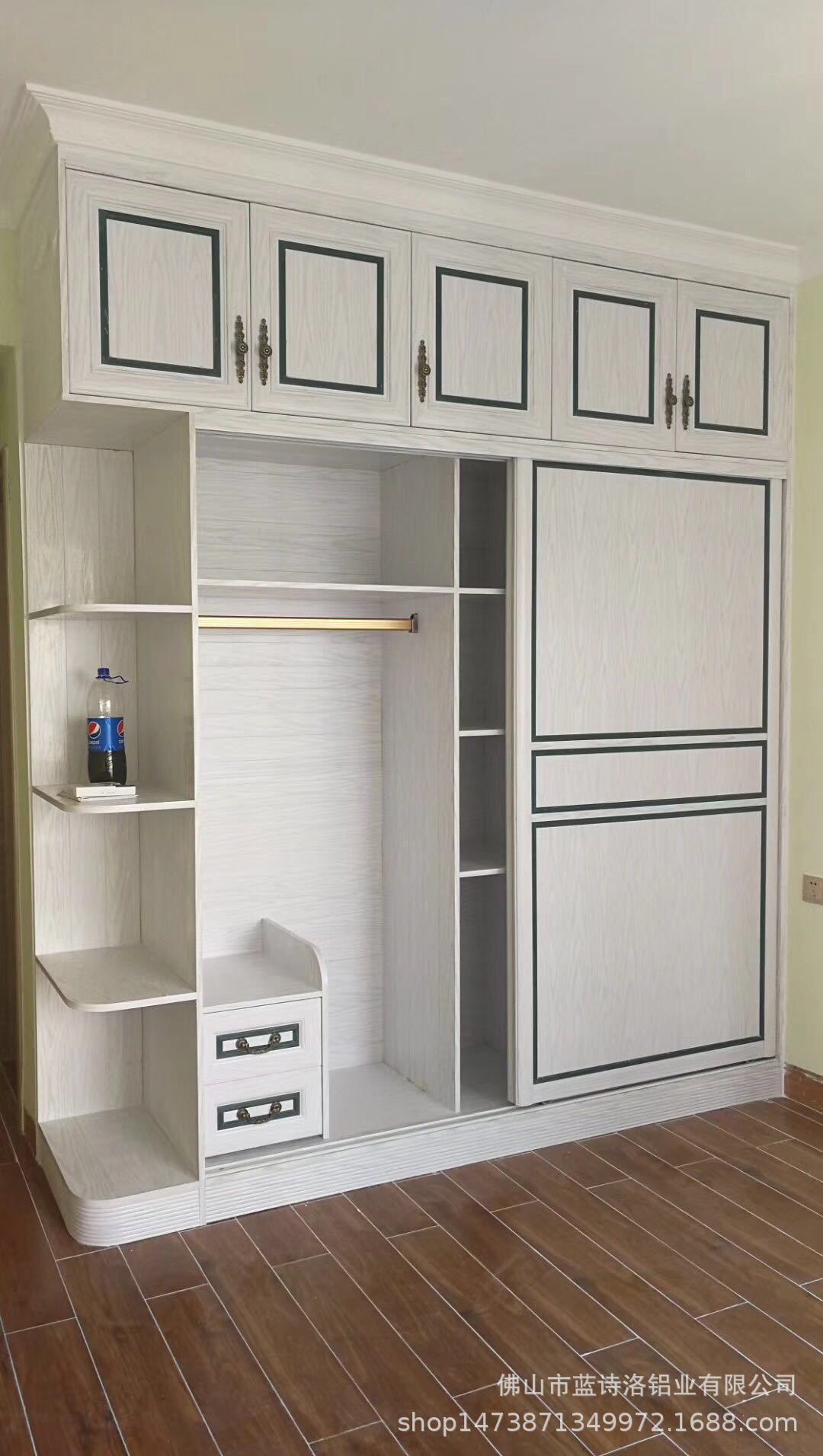 铝衣柜定制 铝合金整体衣帽间定做 全铝全屋衣橱柜定制环保不回潮