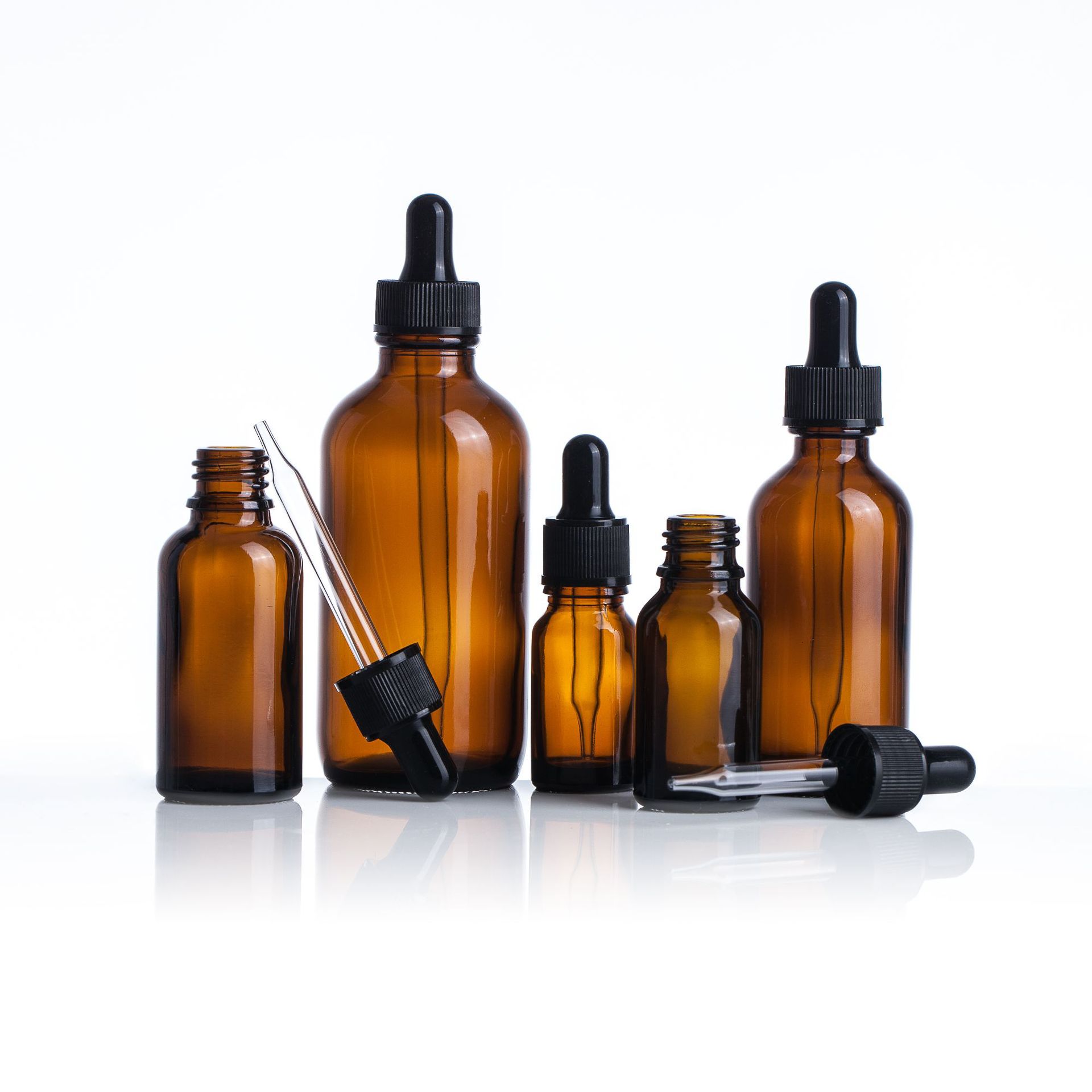 厂家现货30ml棕色茶色避光玻璃精油瓶化妆品药酒精油喷雾瓶分装瓶