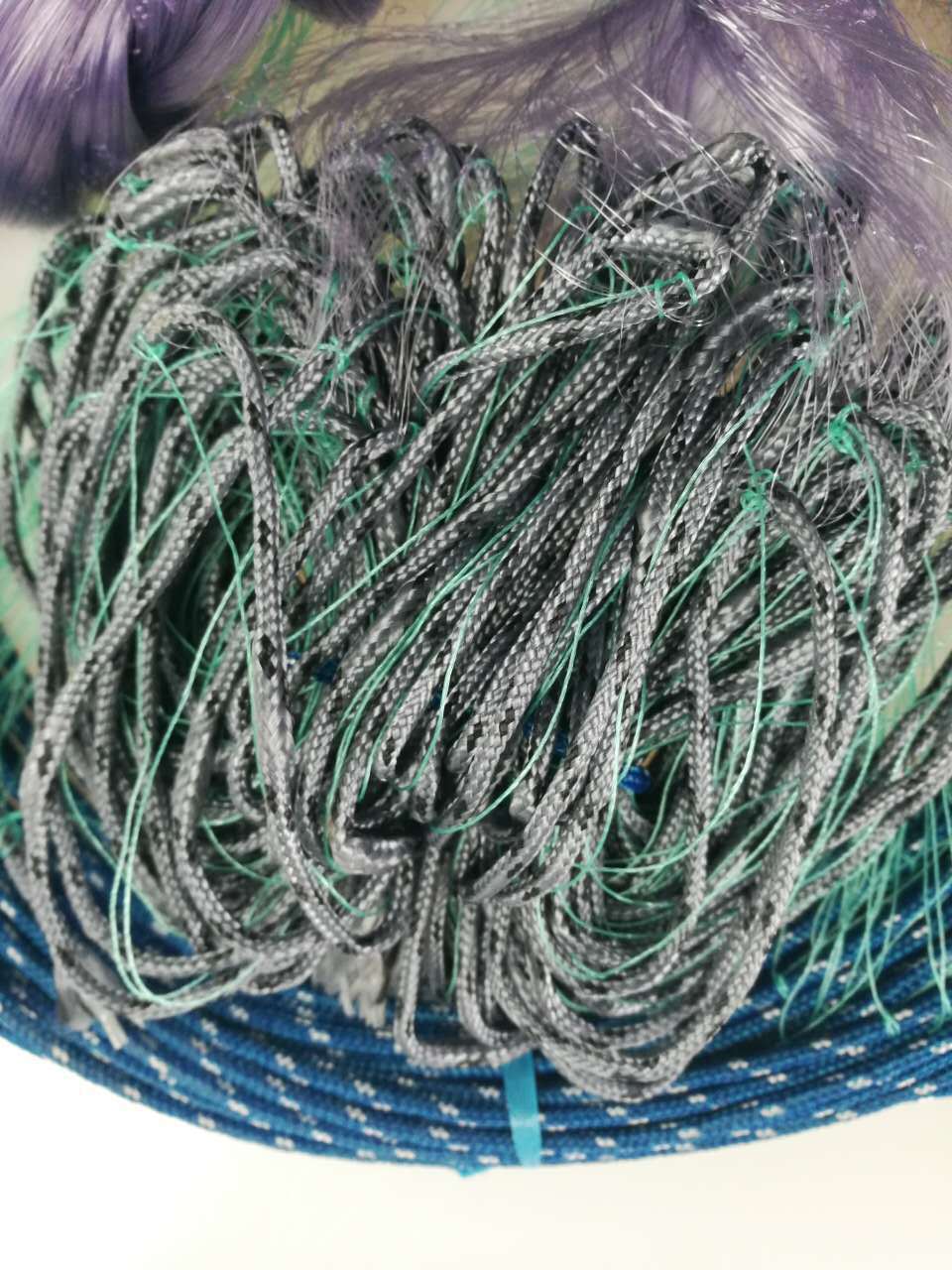 厂家直销出口芬兰网蓝圈网通浮单层渔网沾网捕鱼网