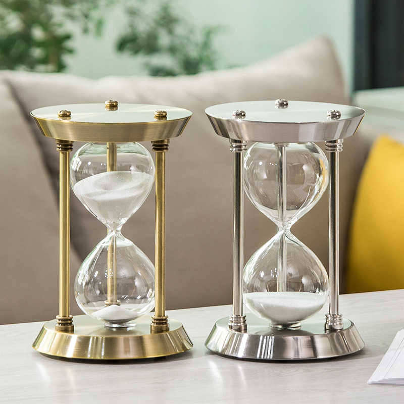 Source in Stock Wholesale Hardware Sand Clock Timer Office Hourglass Ornaments Home Decorations and Accessories