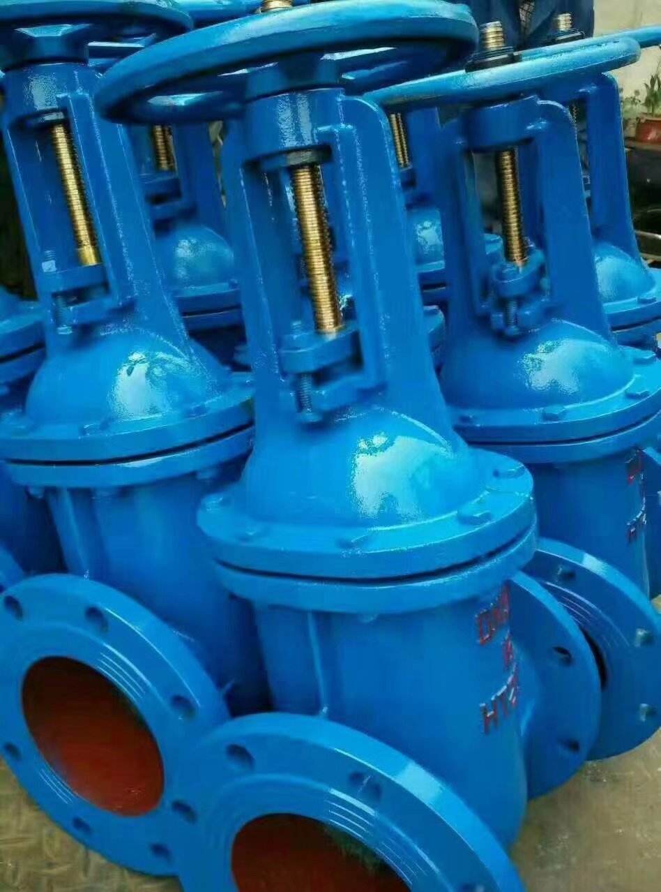 铜芯铸铁闸阀自来水管道z41t1016法兰铁闸阀铜芯防护闸阀