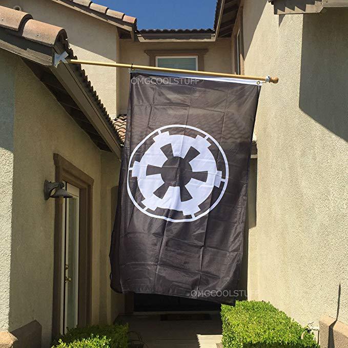 亚马逊星球大战 银河帝国 旗 挂旗 90x150cm 灰底色 彩色