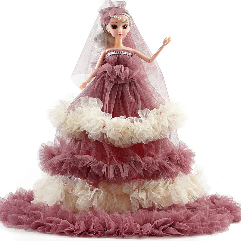 Cute Loli Yuyuyuba Doll Toy Wedding Dress Princess 3D Real Eye Girl Toy Birthday Gift