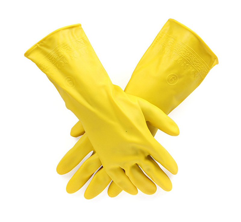 东亚a32乳胶手套 胶皮手套加厚款防酸碱橡胶劳保家用洗车洗碗手套