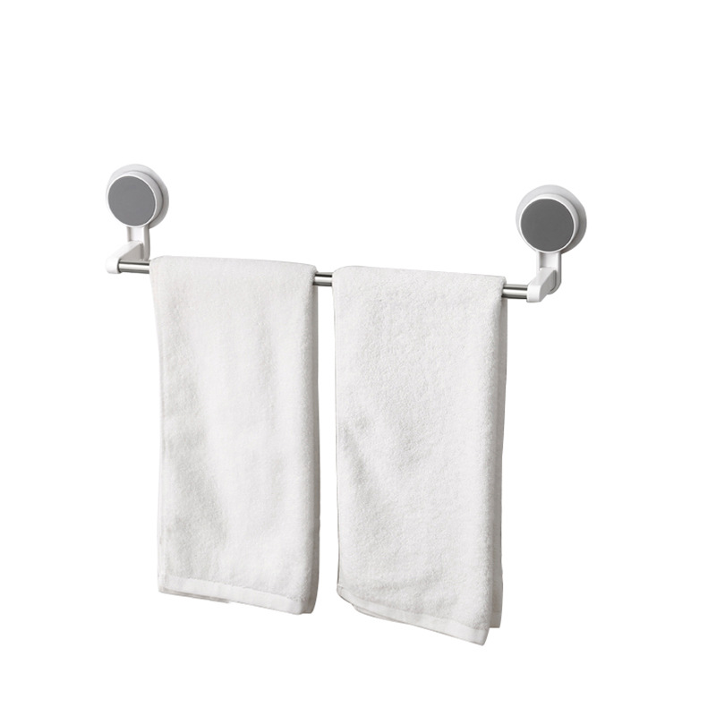 Punch Free Towel Rack Bathroom Bath Towel Rack Bathroom Towels Rack Lengthened Single Bar No Trace Stickers Towel Bar