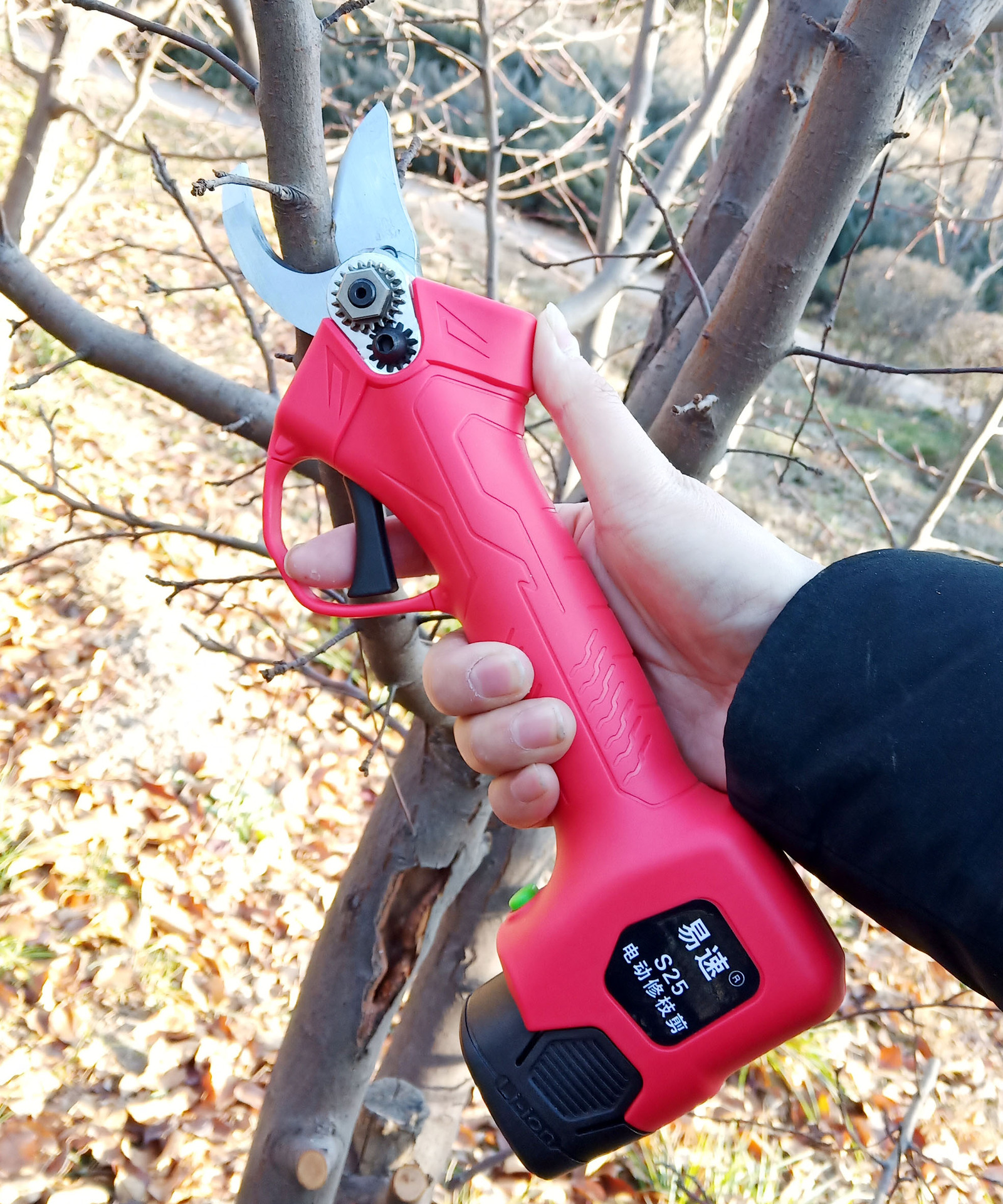 易速电剪刀电动修枝剪充电剪刀果树电动剪园林园艺修枝剪省力剪刀