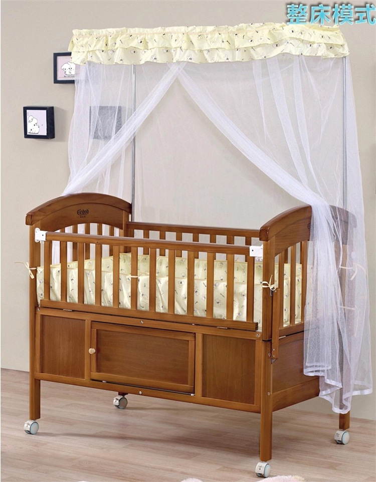 爱婴堡多功能实木婴儿床 宝宝实木床 游戏床