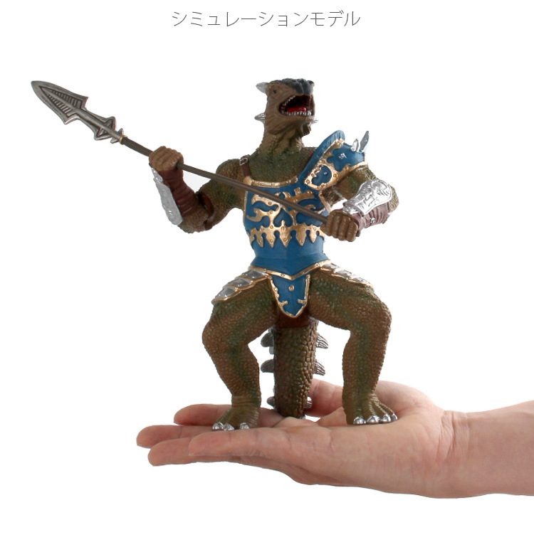 新款恐龙人形战士模型镰刀龙羽王龙霸王龙战士带武器模型摆件玩具