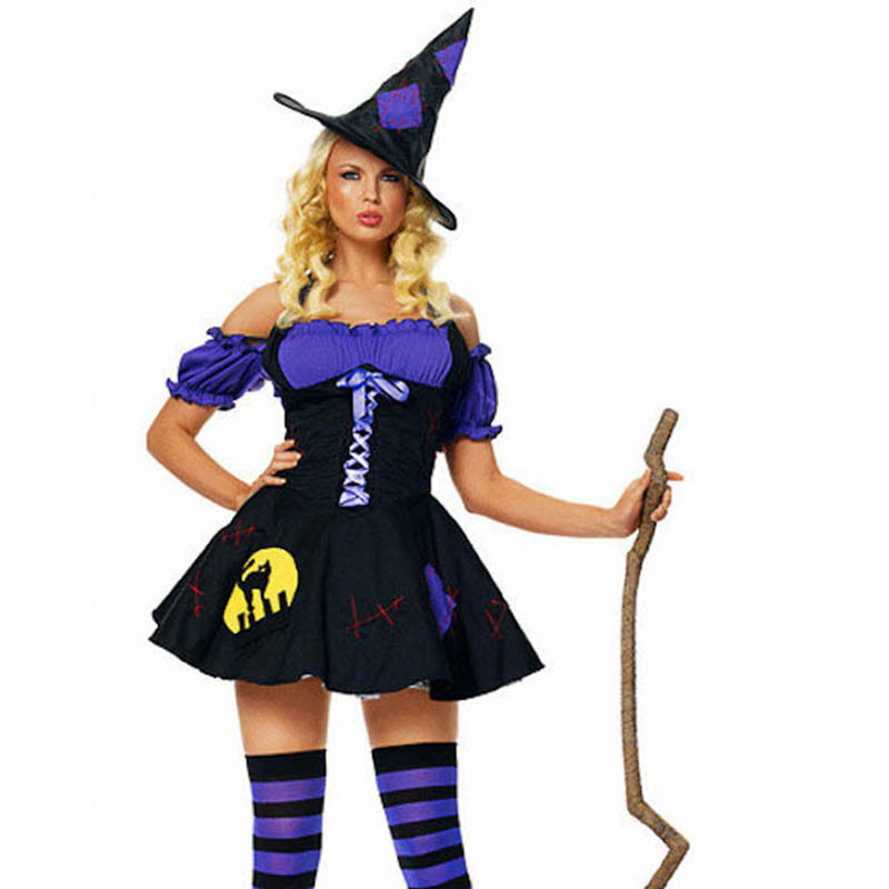 295007万圣节服装女巫服成人角色扮演女巫cosplay演出服