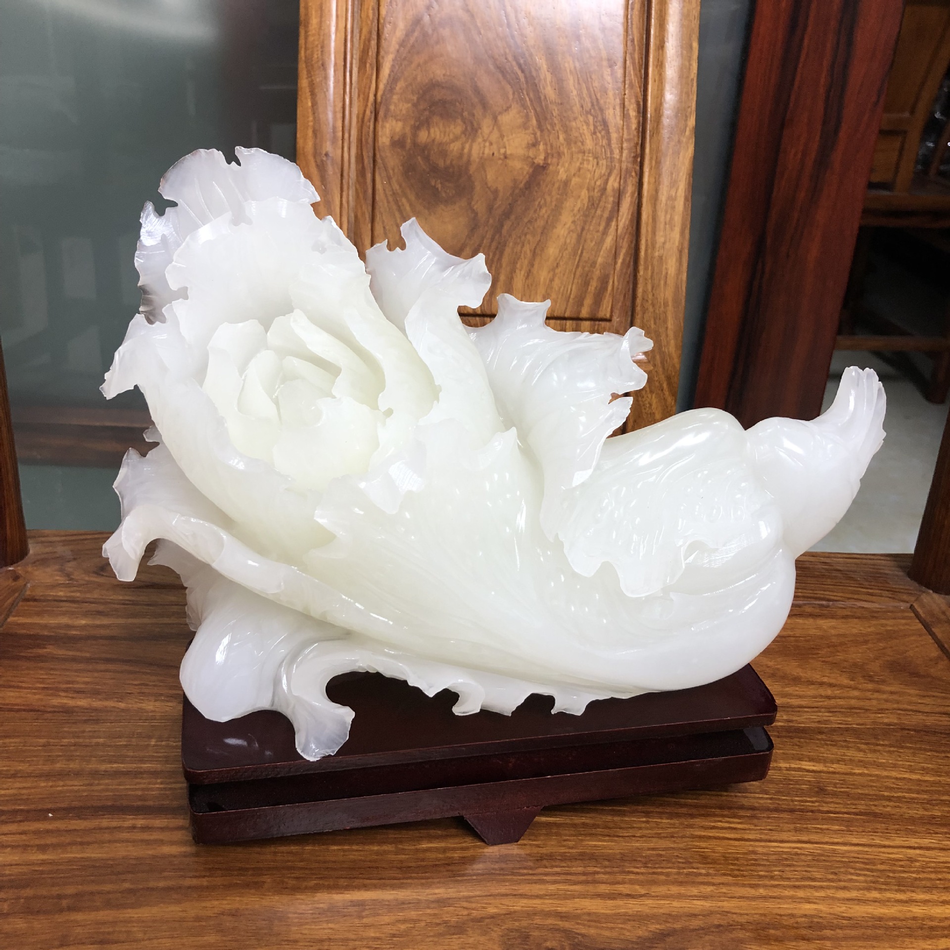 批发阿富汗玉白菜摆件家庭客厅摆饰品公司礼品商务礼品朋友赠品等