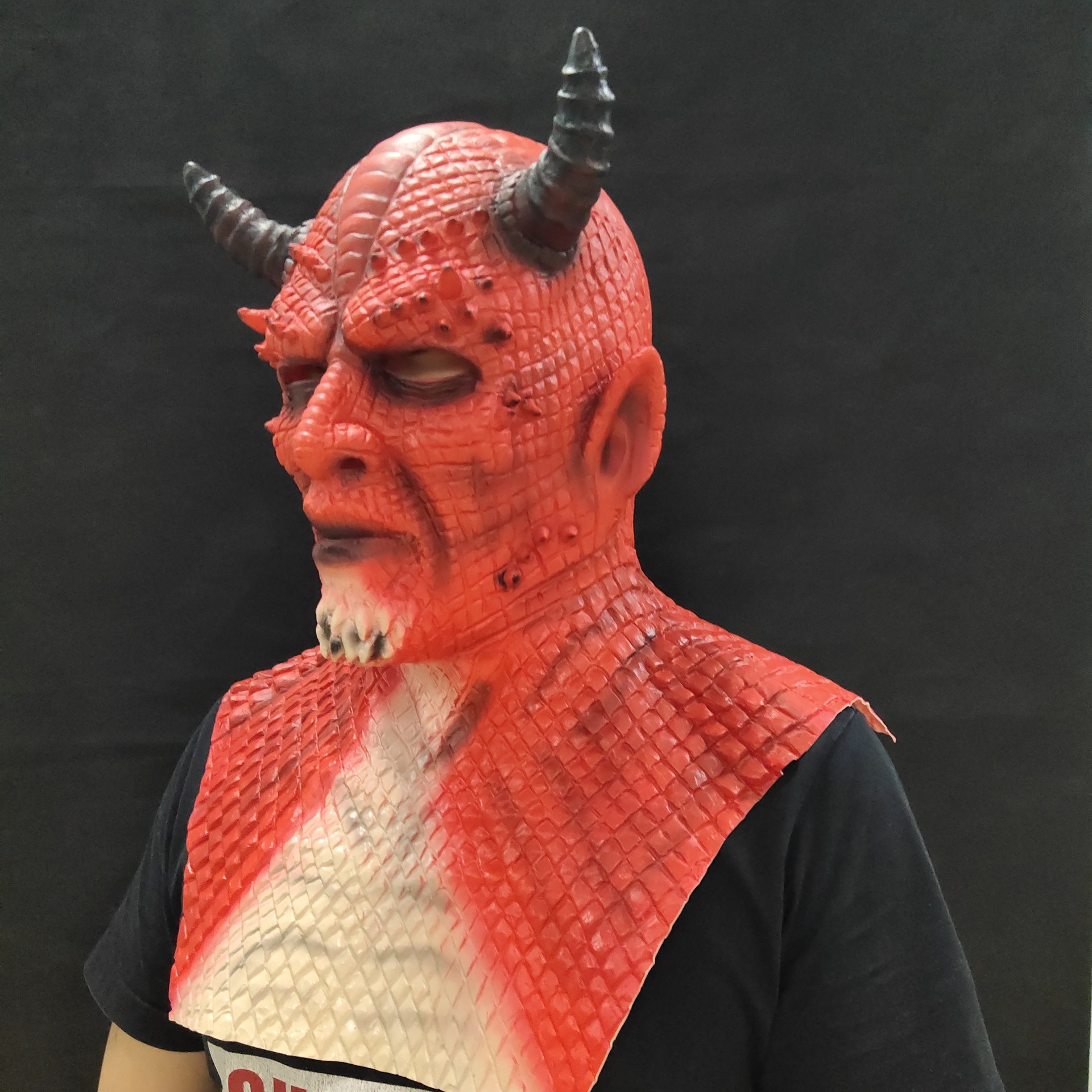 游戏暗黑破坏神恶魔面具 红魔王boss谎言之王belial贝里艾尔头套