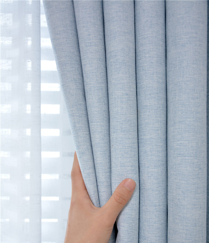 防水防尘全遮光窗帘布成品遮阳防晒隔热防水功能航空纳米复合材料