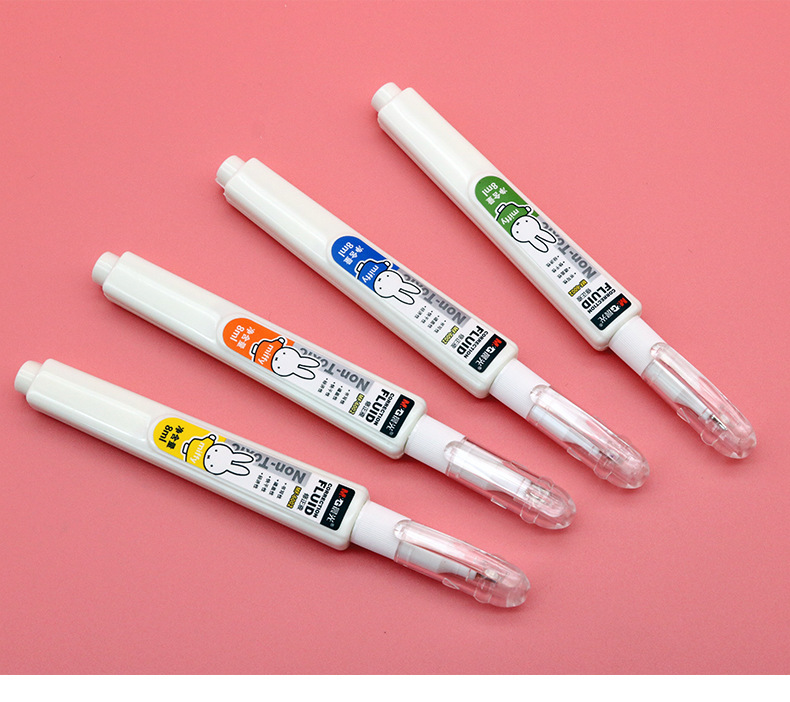 晨光米菲修正液造型笔涂改液8ml学生文具白色卡通改正液mf6002