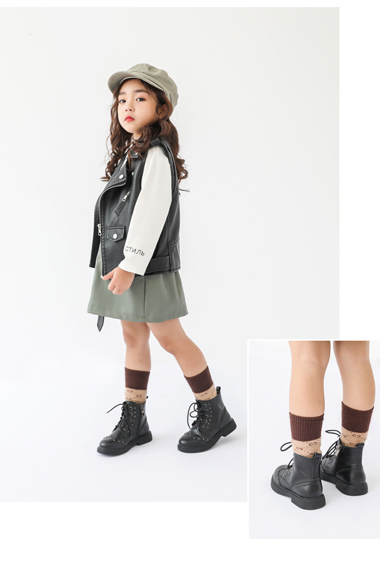 韩版女童靴子_儿童马丁靴秋冬韩版女童时尚铆钉男童2019 - 阿里巴巴