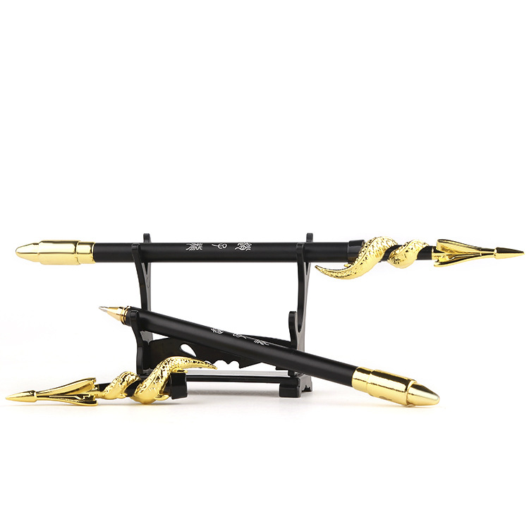 王者周边中性笔 孙悟空武器模型笔 宫本赵云苍天翔龙金属签字笔