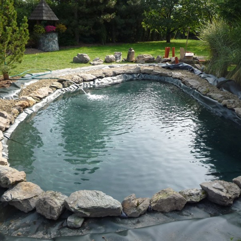 批发欧亚瑟德国鱼池防漏垫池塘建造材料鱼缸防水布水池塘防渗透膜