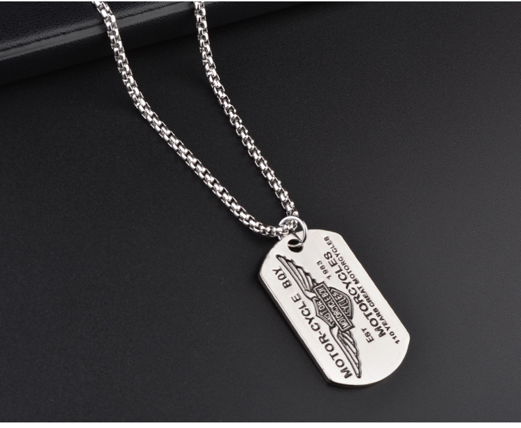 特种兵牌子hiphop钛钢嘻哈项链欧美潮流蹦迪毛衣链男女挂件配饰品