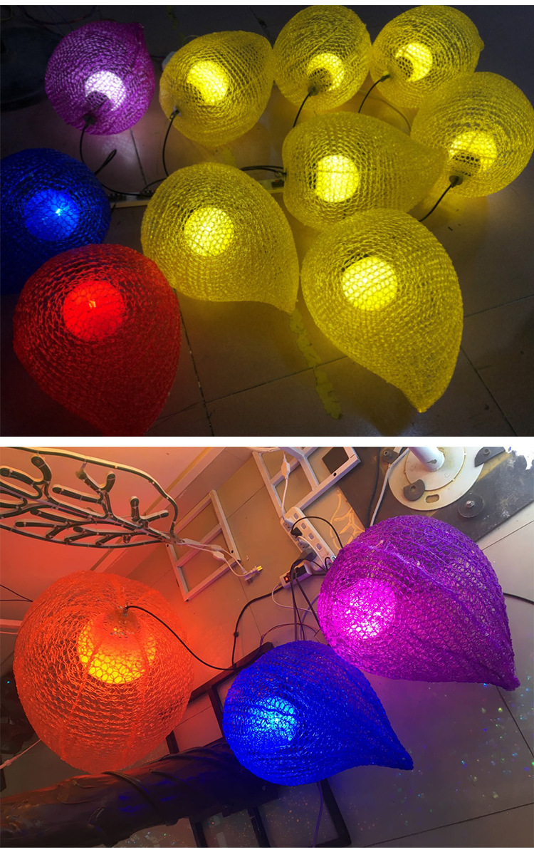 led桃子桃树仿真灯树发光防水户外庭院景观亮化工程装饰桃子树灯