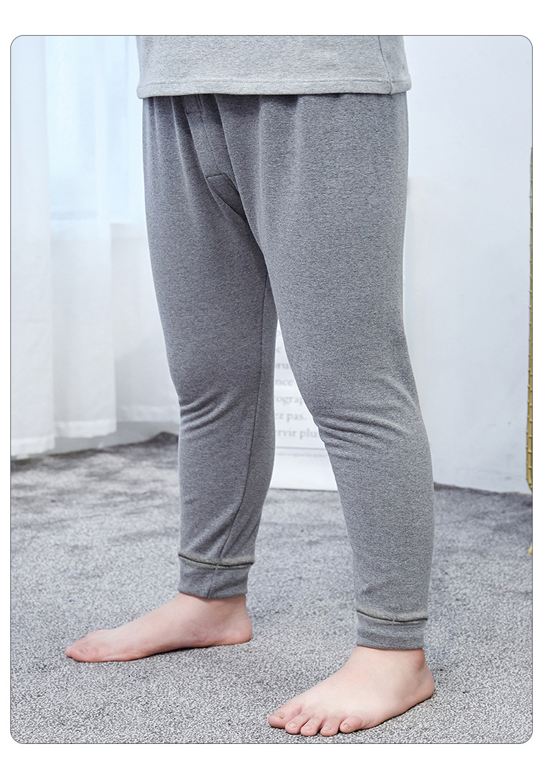 胖童男童秋裤2019新款儿童衬裤单条棉裤中大童加肥加大纯色内衣裤