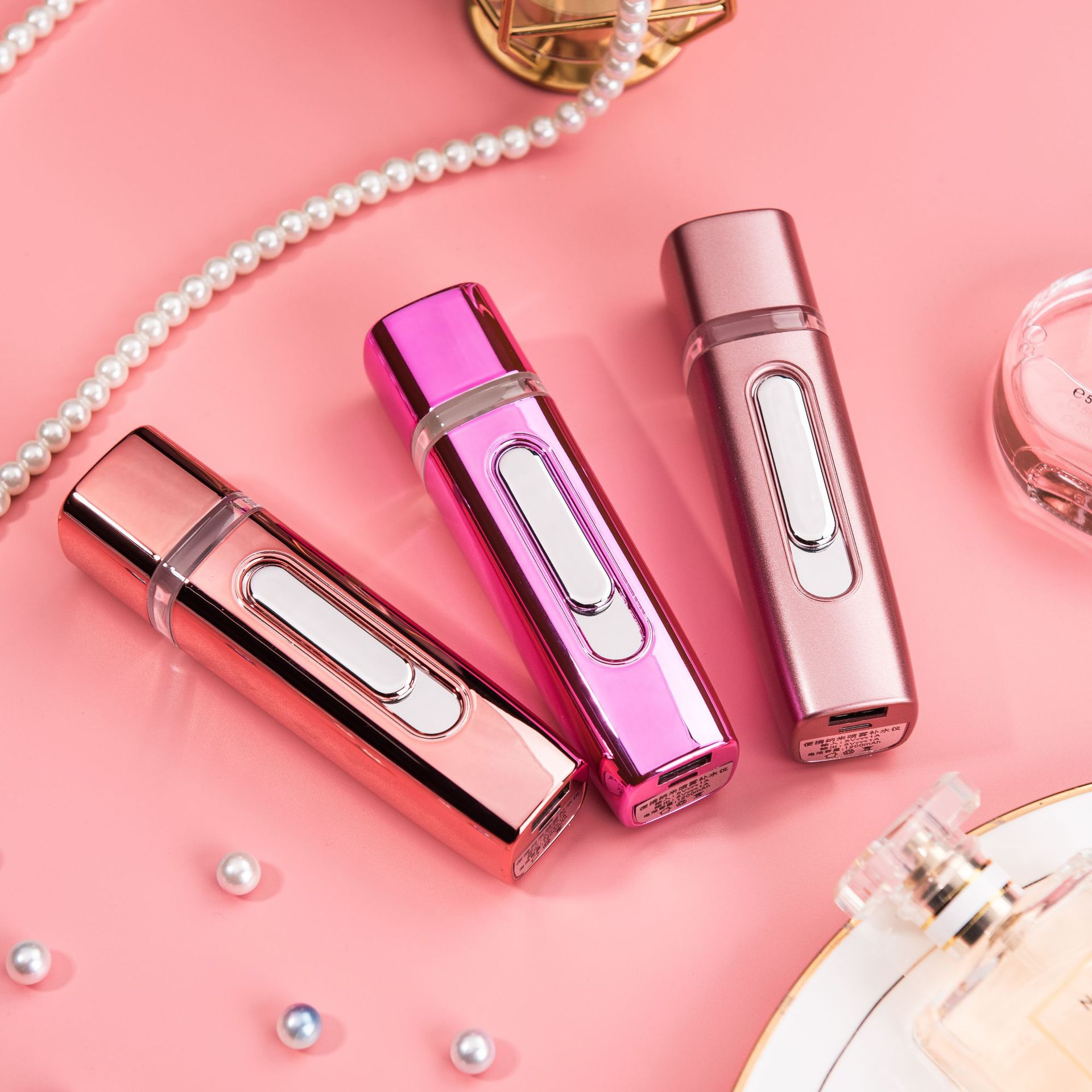 补水仪喷雾器手持加湿蒸脸器新款便携迷你充电冷喷美容仪非纳米