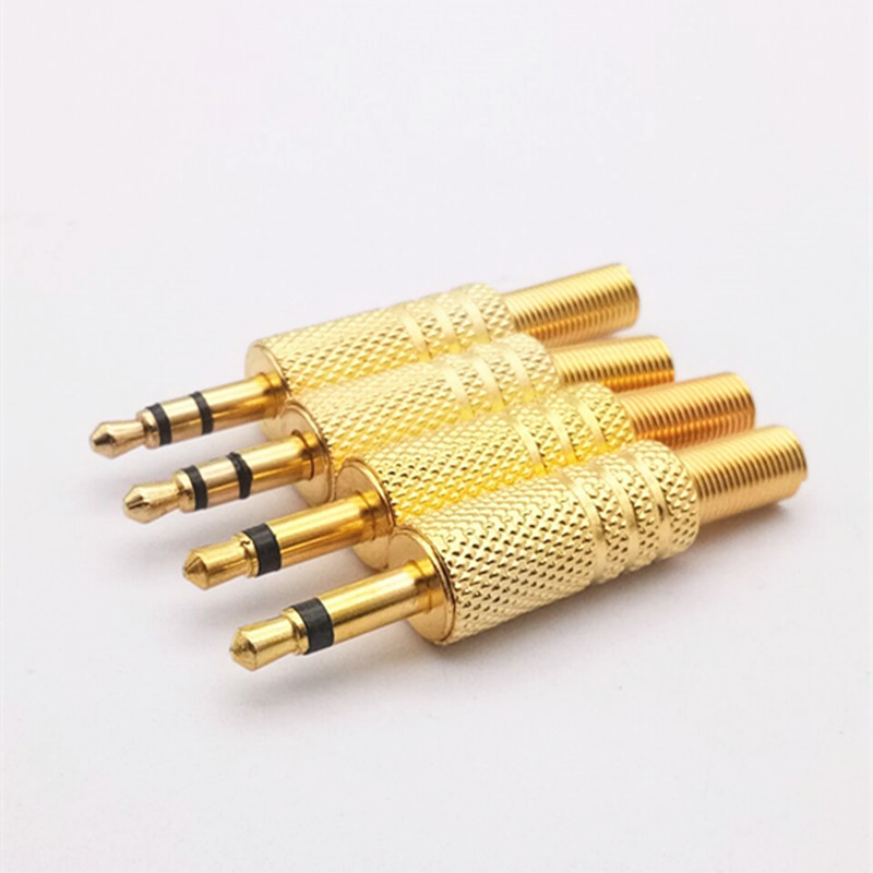 5mm插头小二芯镀金3.5单声道插头二级3.5mm耳机插头diy耳机