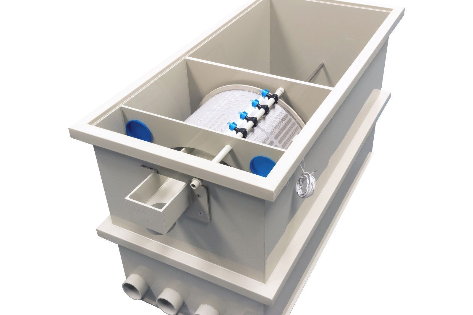 水产养殖箱式滚筒微滤机 工厂化全自动循环水养殖备鱼池过滤设备