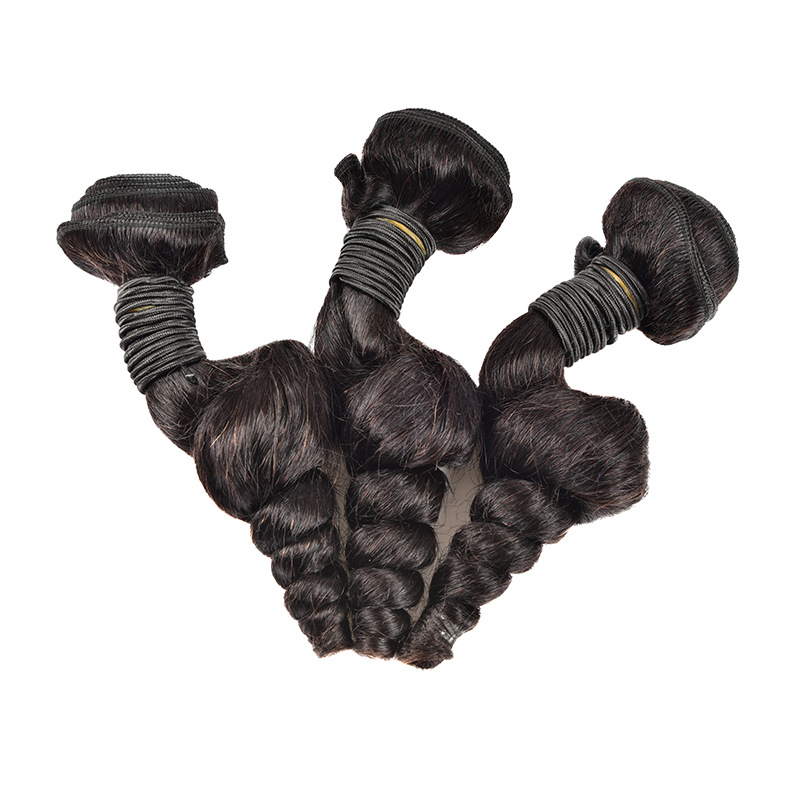 现货批发 欧美假发真人loose wave真人发帘发条自然色可染 可烫