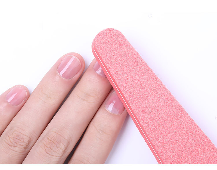 美甲菱形海绵锉条 打磨抛光刻磨双面指甲搓条美甲海绵搓nail file