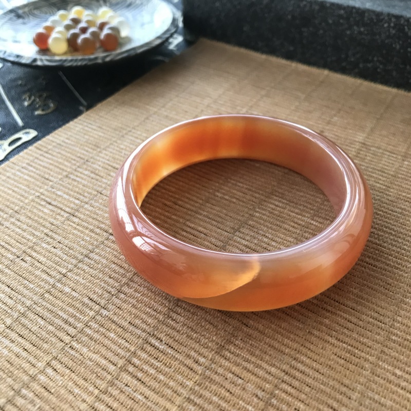 Qingran Pavilion Agate Bracelet Brazil Slightly Flaw Bracelet Madagascar Chalcedony Bracelet Factory Wholesale