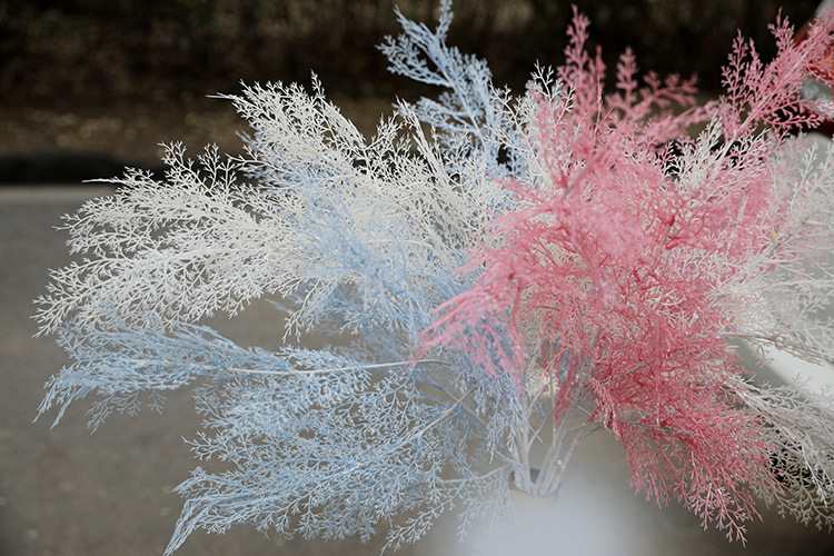 6叉迷雾 仿真花 婚庆婚礼装饰花艺 仿真花束 假花 插花雾凇大迷雾