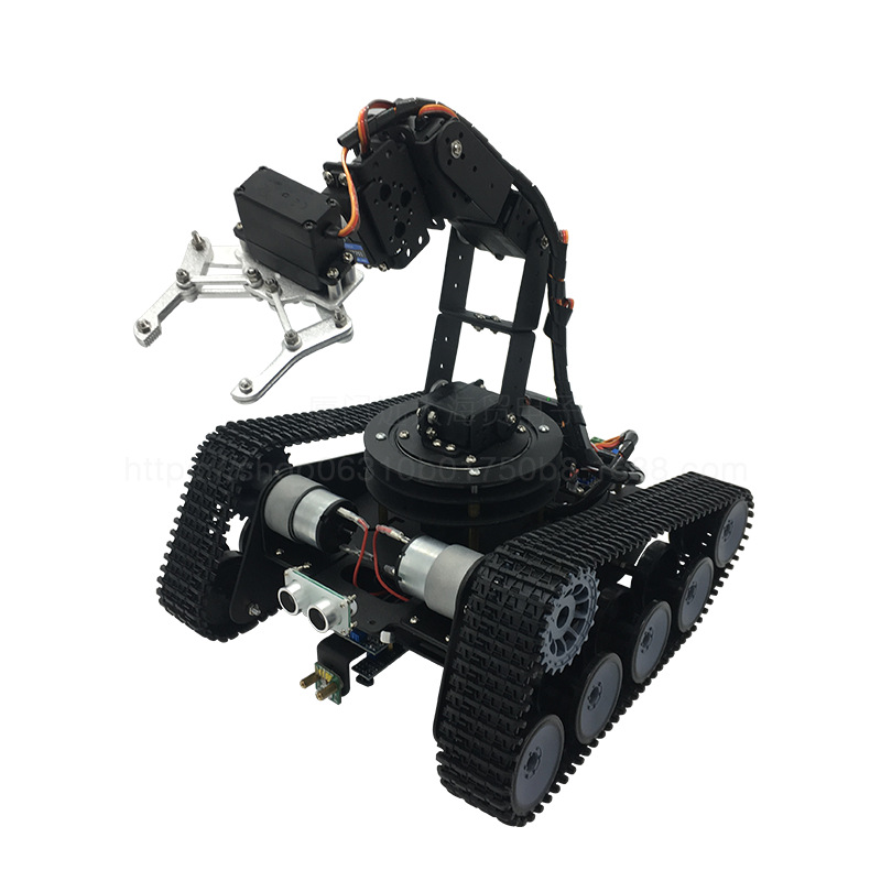 开源履带机器人/6自由度机械手臂/智能循迹避障小车/新款学习套件