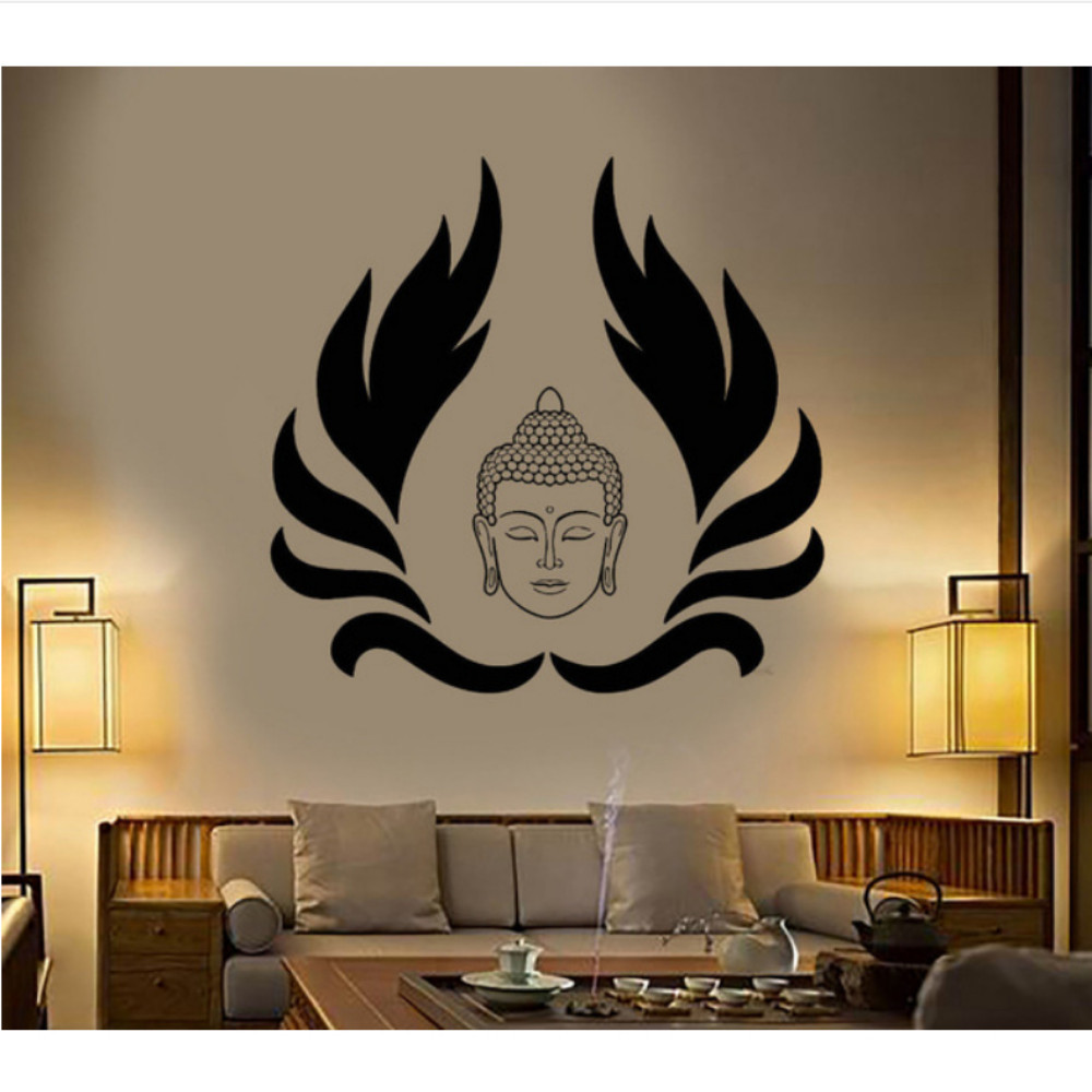 佛首佛像精雕可移除家居艺术装饰墙贴卧室装饰贴纸-阿里巴巴